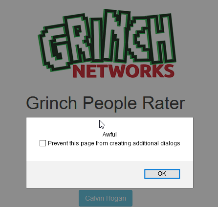 Flag3 Button alert box